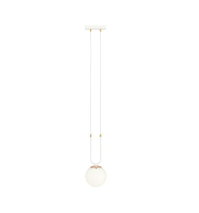 Lampa wisząca Glam 1 White/opal Emibig (1115/1)