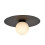 Lampa sufitowa Solar 1 Black/opal Emibig (1127/1)