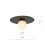 Lampa sufitowa Solar 1 Black/opal Emibig (1127/1)