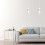 Lampa wisząca Akari 1 White Emibig (733/1)