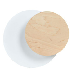 Kinkiet Circle 1a White Emibig (970/1)