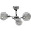Ozzo lampa wisząca 3x40w e14 chrom klosz bezbarwny Candellux (33-72214)
