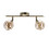 Rodia lampa sufitowa listwa patynowy 2x40w g9 klosz bursztynowy Candellux (92-16539)