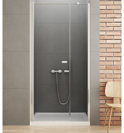Drzwi wnękowe Plus 120 New Soleo chrom New Trendy (D-0141A/D-0094B)