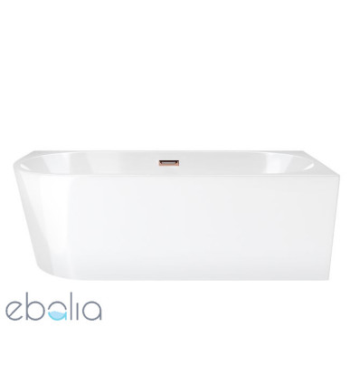Wanna wolnostojąca 150 Intero Slim prawa z wykończeniem chrom Corsan (E-230MNPCH)