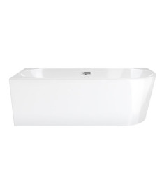 Wanna wolnostojąca 150 Intero Slim Lewa z wykończeniem chrom Corsan (E-230MNLCH)
