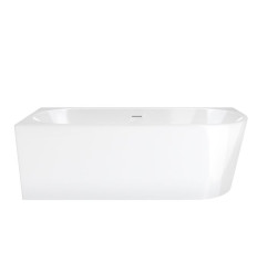 Wanna wolnostojąca 150 Intero Slim Lewa z wykończeniem chrom Corsan (E-230MNLCH)