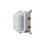 Zestaw prysznicowy Ango chrom z deszczownicą LED, baterią termostatyczną, słuchawką i wylewką Corsan (ZALEDTCHW)