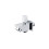 Zestaw prysznicowy Ango chrom z deszczownicą LED, baterią termostatyczną, słuchawką i wylewką Corsan (ZALEDTCHW)