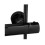 Zestaw natryskowo-wannowy termostat Lungo czarny metaliczny Rea (REA-P8763)