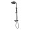 Zestaw natryskowo-wannowy termostat Lungo czarny metaliczny Rea (REA-P8763)