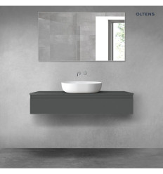 Szafka 120 cm podumywalkowa wisząca z blatem&nbsp;grafit mat Vernal Oltens (68128400)