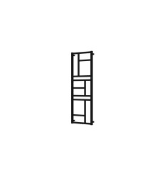 Grzejnik centralnego ogrzewania 50x140 czarny Mondrian Instal Projekt (MON-50/140D50C75)