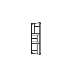 Grzejnik centralnego ogrzewania 60x140 czarny mat Mondrian Instal Projekt (MON-60/140D50C31)