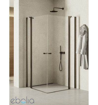 Kabina kwadratowa 90x90 New Soleo Gunmetal Brushed New Trendy (K-2183)