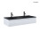 Umywalka z szafką 120 cm czarny mat/szary mat Vernal Oltens (68011700)