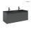 Umywalka z szafką 120 cm czarny mat/grafit mat Vernal Oltens (68035400)