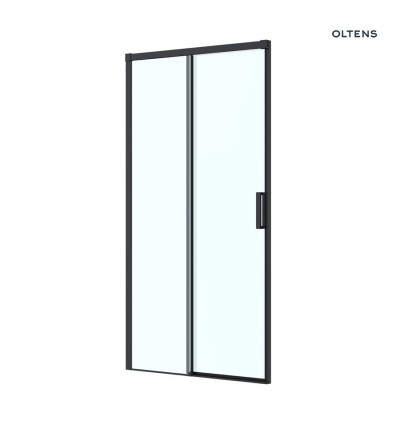 Drzwi prysznicowe 110 cm czarny mat/szkło przezroczyste Breda Oltens (21214300)