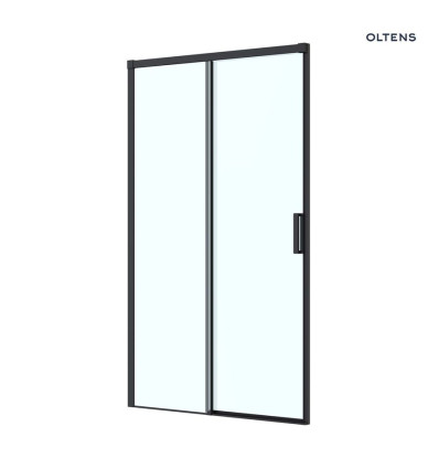 Drzwi prysznicowe 120 cm czarny mat/szkło przezroczyste Breda Oltens (21212300)