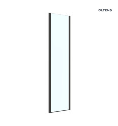 Ścianka prysznicowa 80 cm boczna czarny mat/szkło przezroczyste Breda Oltens (22104300)
