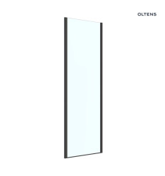 Ścianka prysznicowa 90 cm boczna czarny mat/szkło przezroczyste Breda Oltens (22105300)