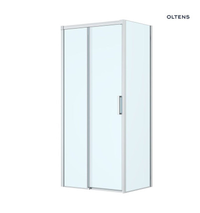 Kabina prysznicowa 100x80 cm prostokątna chrom/szkło przezroczyste Breda Oltens (20221100)