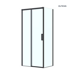 Kabina prysznicowa 100x80 cm prostokątna czarny mat/szkło przezroczyste Breda Oltens (20221300)