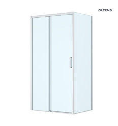 Kabina prysznicowa 110x80 cm prostokątna chrom/szkło przezroczyste Breda Oltens (20222100)