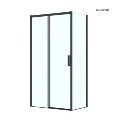 Kabina prysznicowa 110x80 cm prostokątna czarny mat/szkło przezroczyste Breda Oltens (20222300)