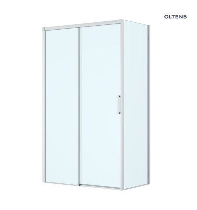 Kabina prysznicowa 120x80 cm prostokątna chrom/szkło przezroczyste Breda Oltens (20223100)