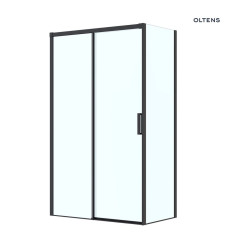 Kabina prysznicowa 120x80 cm prostokątna czarny mat/szkło przezroczyste Breda Oltens (20223300)