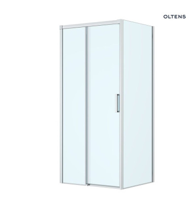 Kabina prysznicowa 100x90 cm prostokątna chrom/szkło przezroczyste Breda Oltens (20224100)