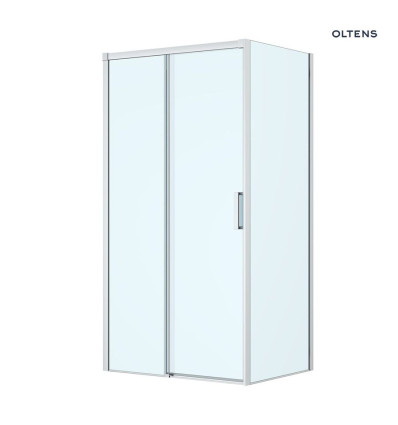 Kabina prysznicowa 110x90 cm prostokątna chrom/szkło przezroczyste Breda Oltens (20225100)