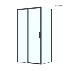 Kabina prysznicowa 110x90 cm prostokątna czarny mat/szkło przezroczyste Breda Oltens (20225300)
