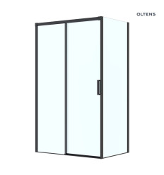 Kabina prysznicowa 120x90 cm prostokątna czarny mat/szkło przezroczyste Breda Oltens (20226300)