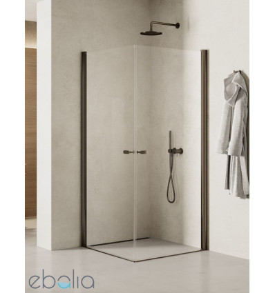 Kabina kwadratowa 90x90 New Soleo Gunmetal Brushed New Trendy (K-2183)
