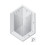 Kabina kwadratowa 70x70 New Soleo Gunmetal Brushed New Trendy (K-2125)