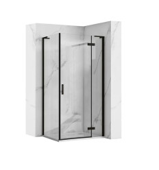Kabina prysznicowa 80x80 Hugo Black Rea (REA-K6603 + REA-K6607)