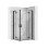 Kabina prysznicowa 80x90 Hugo Black Rea (REA-K6603 + REA-K6604)