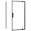 Kabina prysznicowa 70x80 Rapid Swing Black Rea (REA-K6407 + REA-K6421)