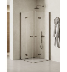 Kabina kwadratowa 70x70 New Soleo Gunmetal Brushed New Trendy (K-2125)