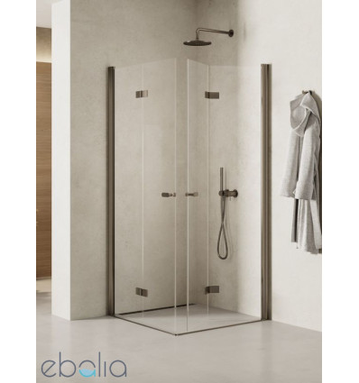 Kabina kwadratowa 70x70 New Soleo Gunmetal Brushed New Trendy (K-2125)