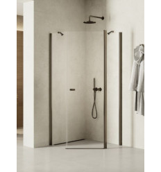 Kabina kwadratowa 70x70 New Soleo Gunmetal Brushed New Trendy (K-2125)