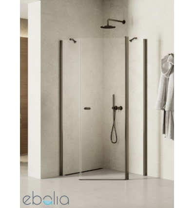 Kabina kwadratowa 70x70 New Soleo Gunmetal Brushed New Trendy (K-2125)