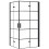 Kabina prysznicowa 80x100 Molier Black Double Rea (REA-K8537 + REA-K6963)
