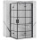 Kabina prysznicowa 80x100 Molier Black Double Rea (REA-K8537 + REA-K6963)