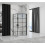 Kabina prysznicowa 80x100 Molier Black Double Rea (REA-K8537 + REA-K6963)