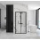 Kabina prysznicowa 80x80 Rapid Fold Black Rea (REA-K6418 + REA-K6421 + REA-K5670)