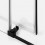 Kabina prostokątna 100x80 Softi Black New Trendy (EXK-3965)