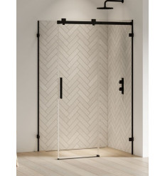 Kabina prostokątna 100x80 Softi Black New Trendy (EXK-3965)